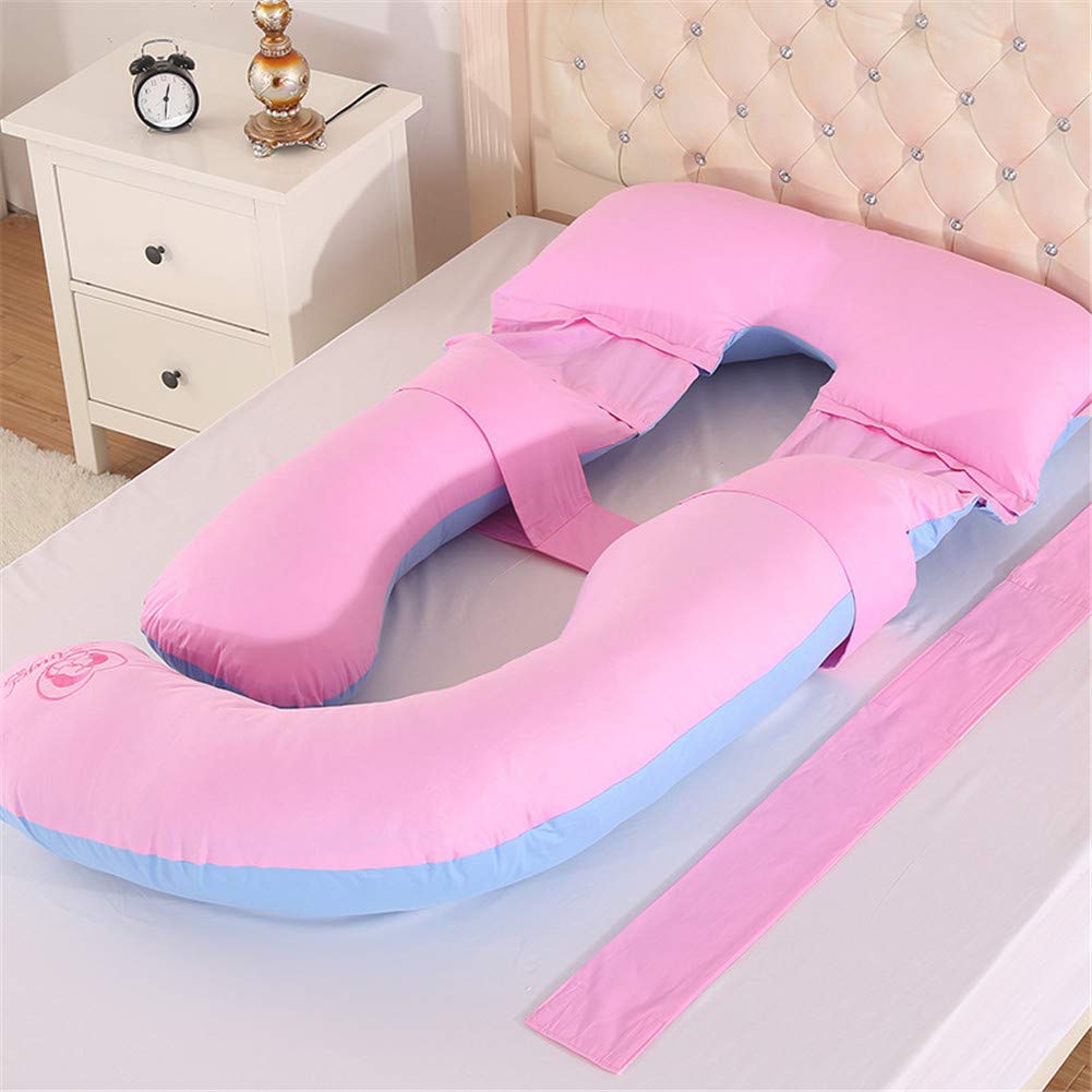 Moro Moro 3 Cotton U-Shaped Pregnancy Pillow Multifunctional Adjustable Nursing Pillow With Cold Mat For Back Pain Belly Support
