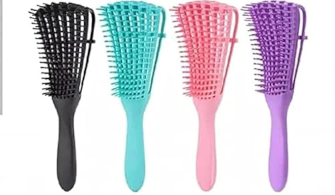 Anti static detangling hairbrush,anti-knot massage detangler comb pain free hair brush straightener for women men kid long thick curly - Multicolor
