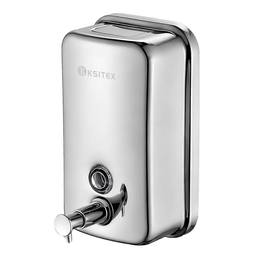 Stainless Steel Soap Dispenser Wall Mounted, 27oz Commercial Hand Soap Dsipenser, Manual Anti-Leak Pump Liquid Soap Dispenser, Rust-Proof Lining Hand Sanitizer Lotion Dispenser for Bathroom