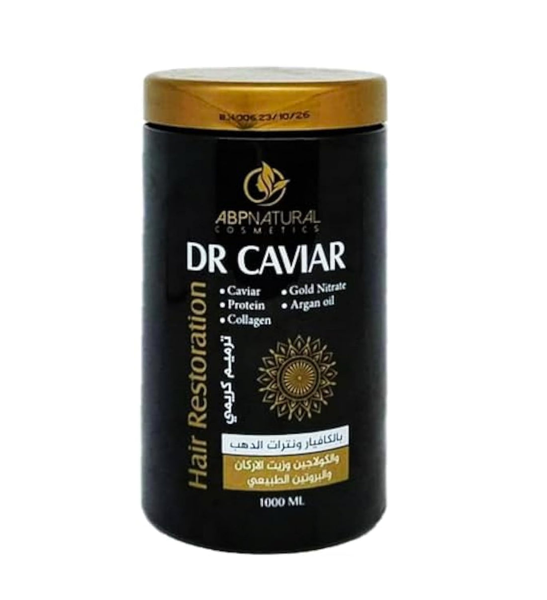 ABPNATURAL COSMETICS : Dr Caviar hair restoration with caviar and gold nitrate 1000 ml