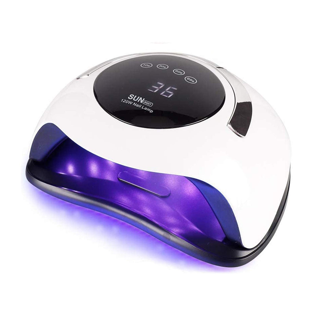 Uv led nail lamp,updated 120w nail dryer for two hands,bigger faster gel lamp with auto sensor,4 timer,touch screen,salon quality professional light,art design tools for fingernail/toenail acrylic