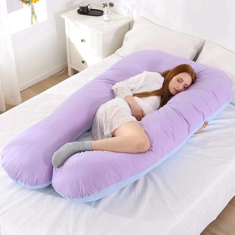 Moro Moro 3 European-Style Simple And Comfortable Pillow For Pregnant Women, Waist Side Pillow, Side Pillow, U-Shaped Pillow During Pregnancy, Multifunctional Plus Cotton Belly Pillow