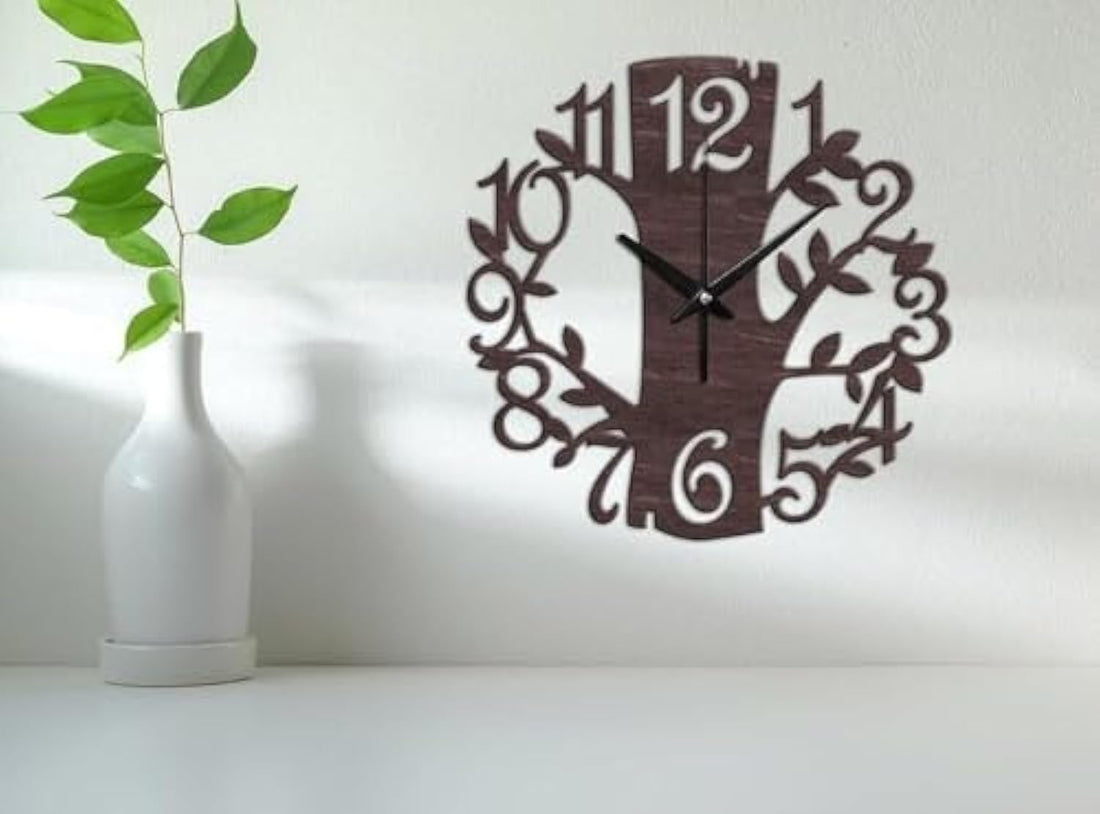 Home Gallery Tree wall clock Dark Brown 40 cm