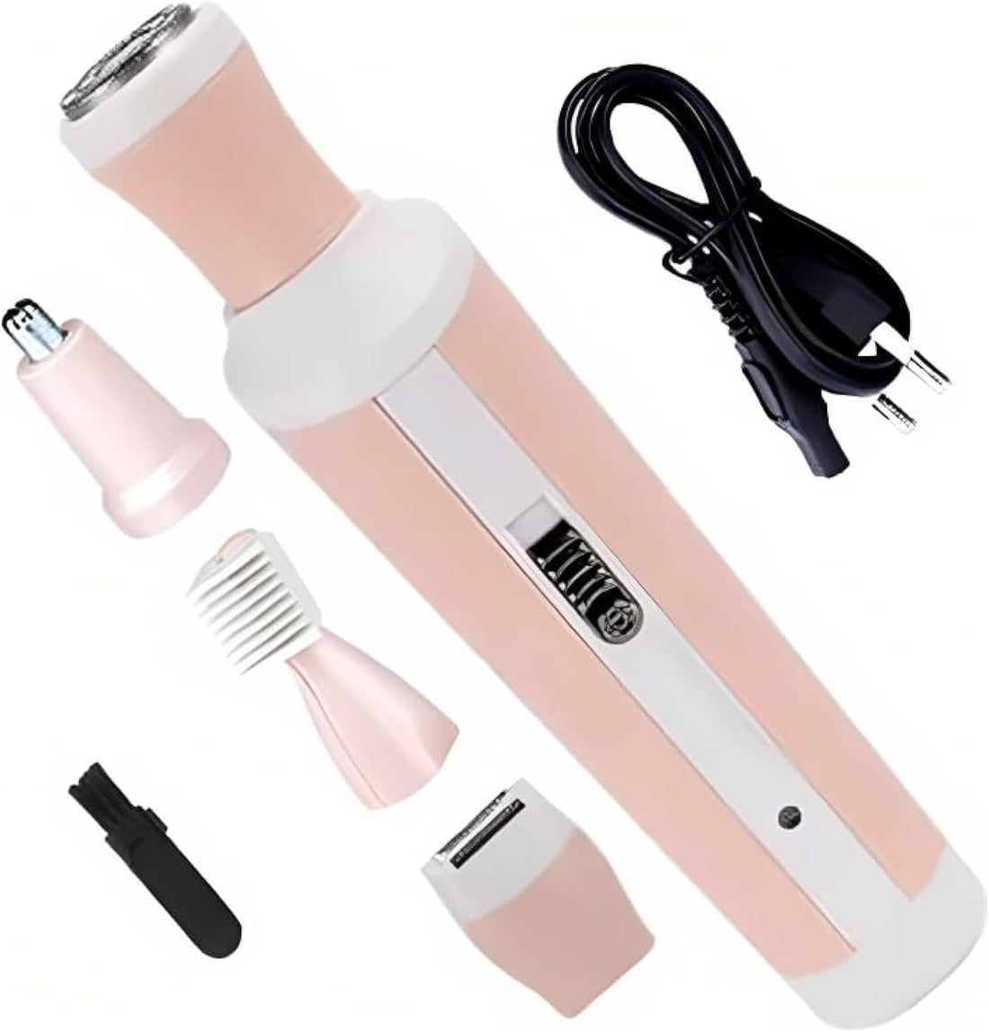 Facial Hair Removal for Women, 4in1 Hair Remover Includes Facial Shaver, Eyebrow Trimmer, Bikini Trimmer, Body Shaver