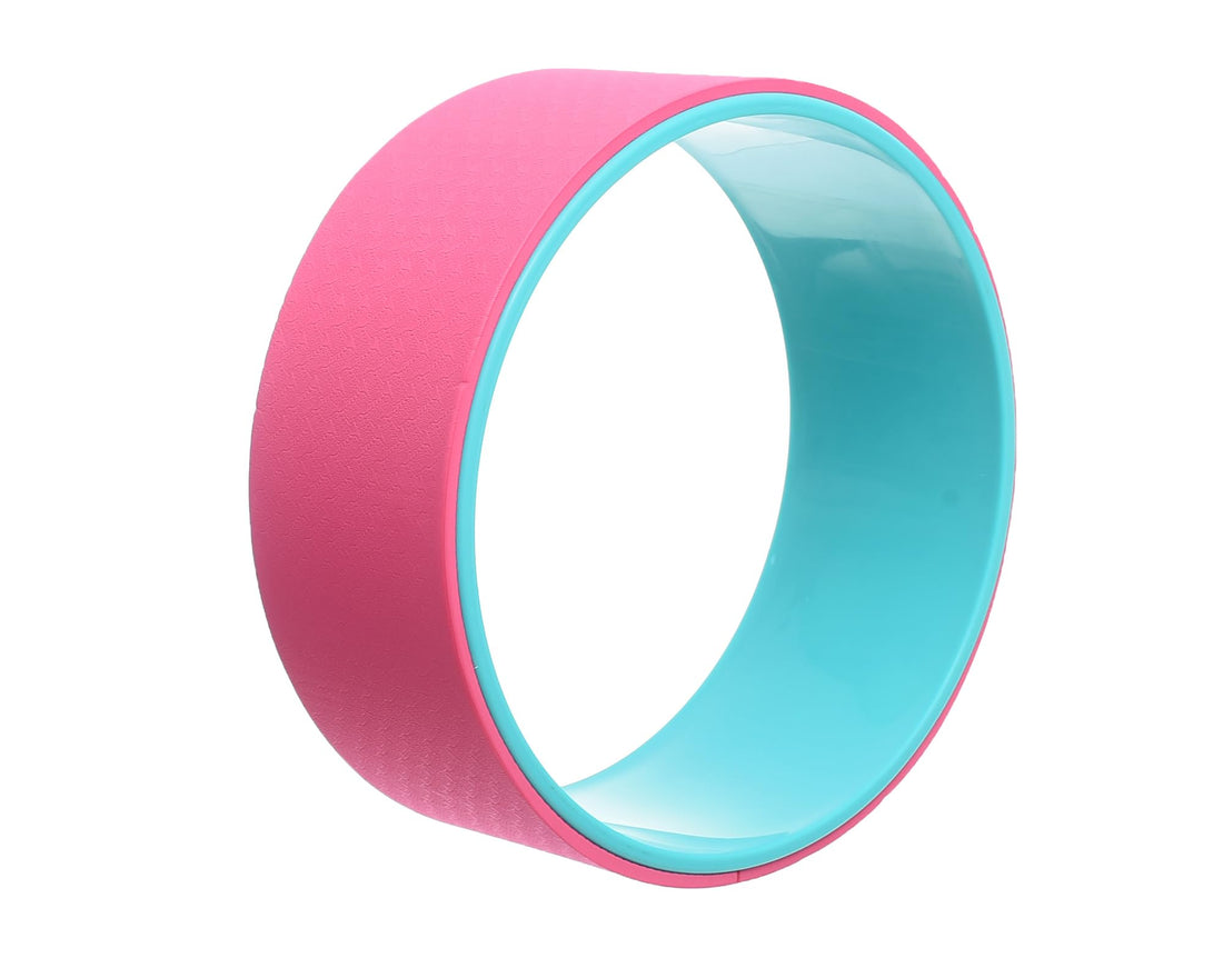 MINSA Yoga Wheel M169 Pink Design for Back Stretching and Yoga Poses