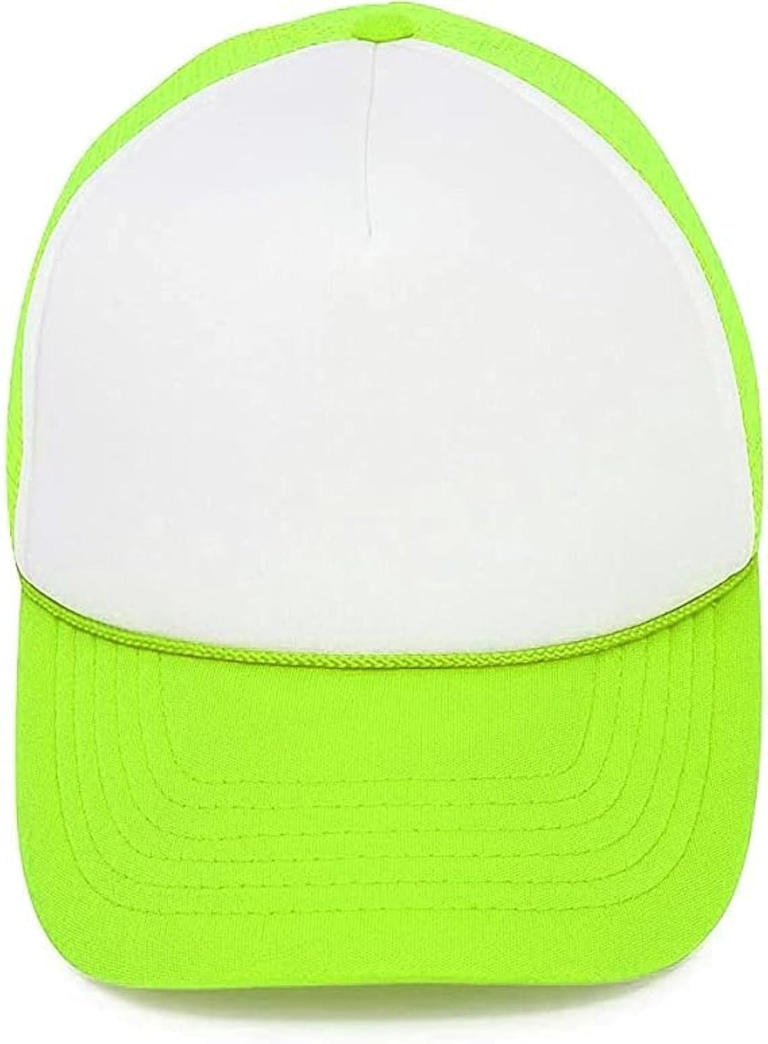 Unisex-Adults 2 Tone Mesh Casual Hat - Fashion Men's Baseball Cap Comfortable and Stylish - White/Brown