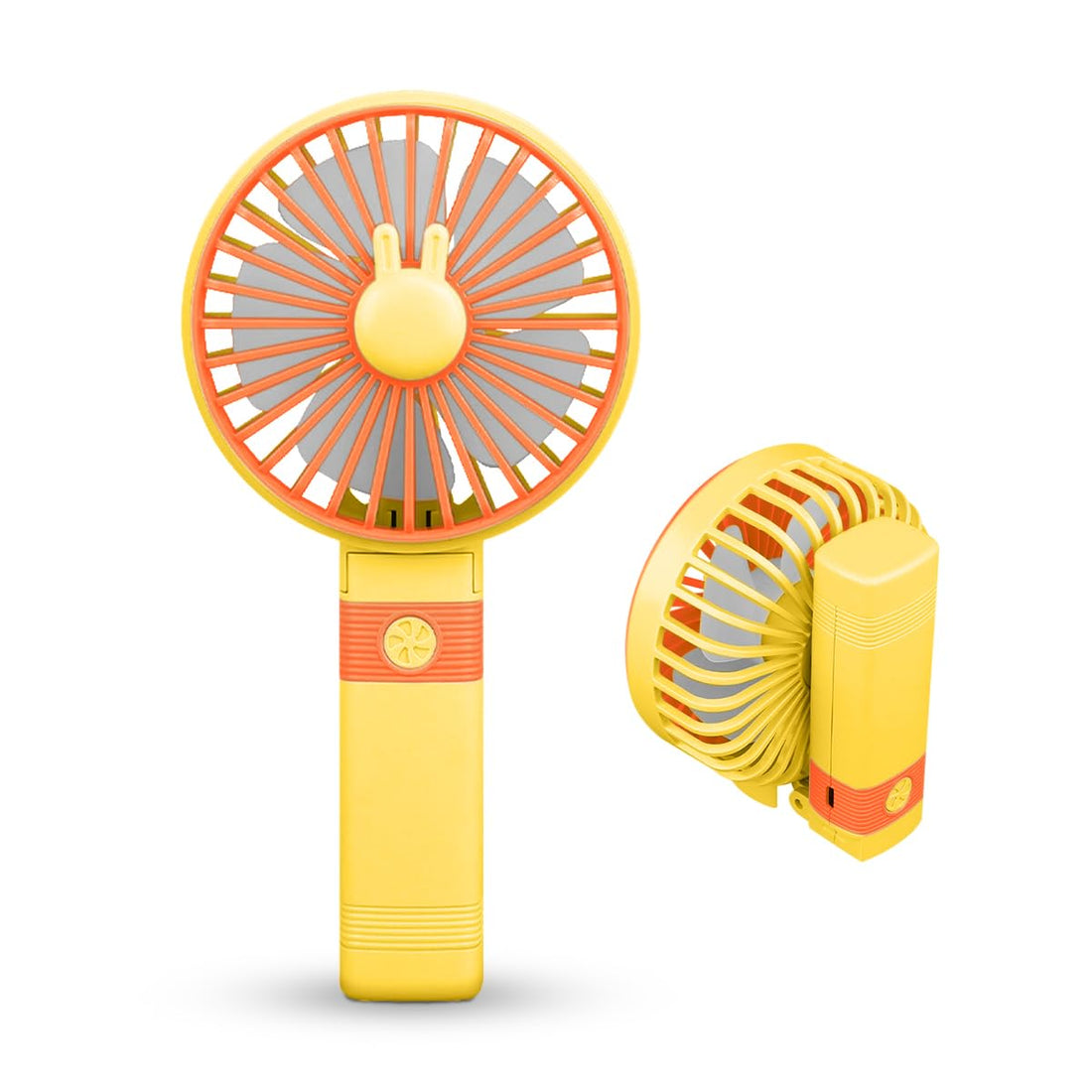 hanso Mini Portable USB Hand Fan, USB Fan Portable High Speed, Mini USB Desktop & Handheld Fan - 1.5W Power, 2 Speed Collapsible, Stylish & Silent, SQ 2195 (Yellow)