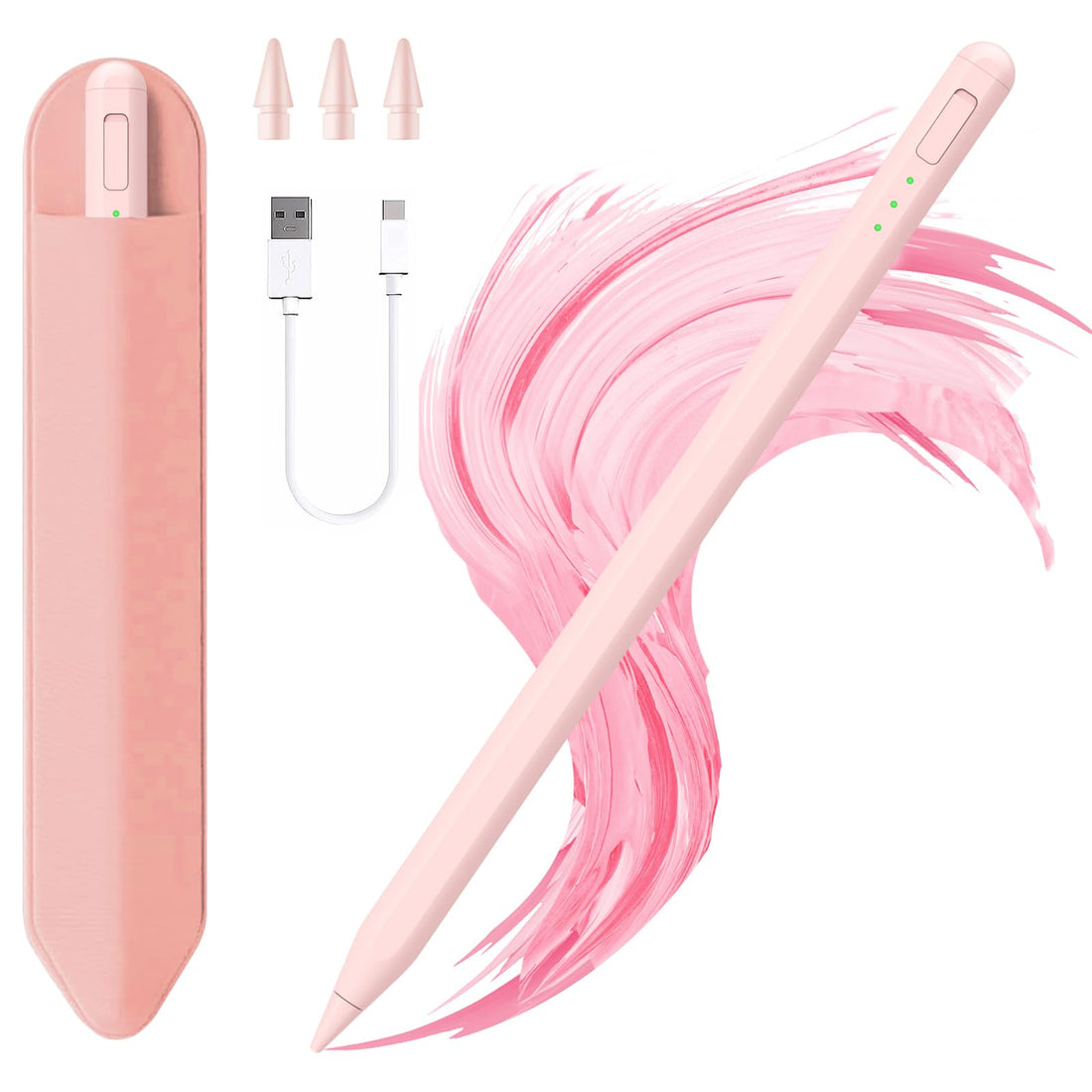 Stylus Pen for iPad11&10thGen,14Mins Faster Charge, with Pencil Holder,Palm Rejection, Tilt Sensitivity, for iPad Air11&13-inch(M3/M2), iPad Pro 11&13-inch (M4),iPad 6-11th,iPad Pro 11/12.9 inch