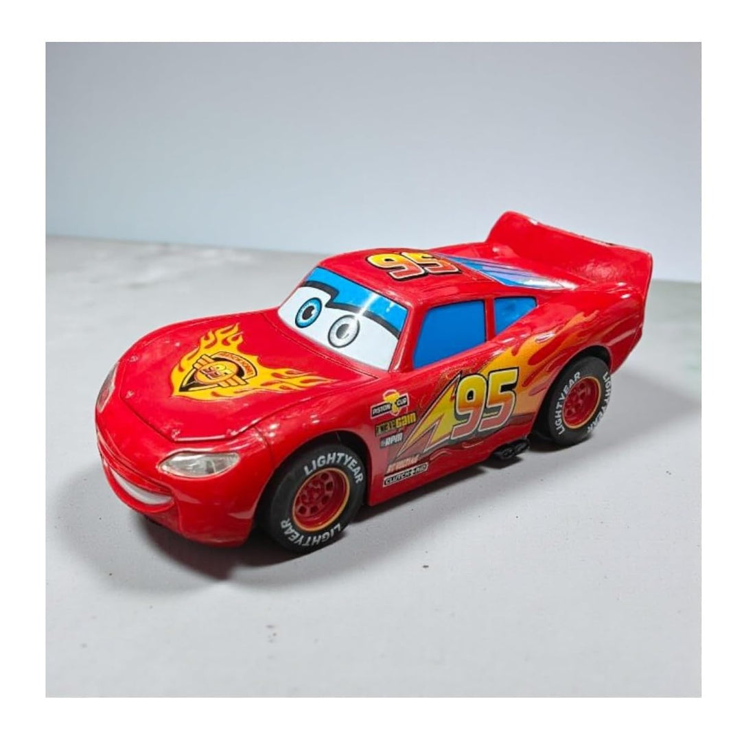Lightning Alloy Model Car, 1:28 Scale, Red, with Lighting and Music, Display Case Included