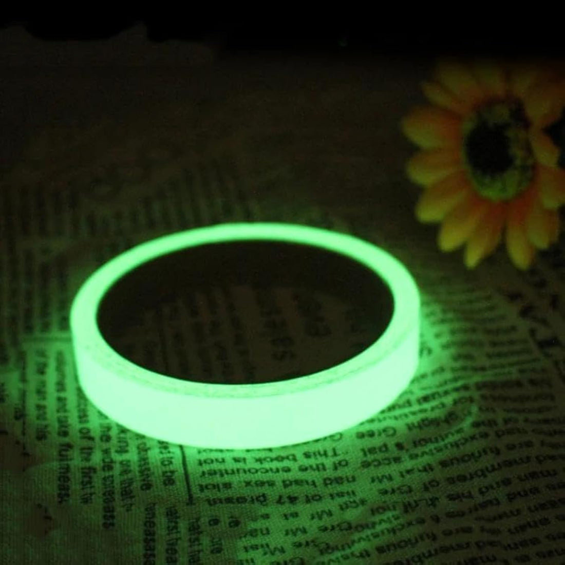Light Your Way with Self Adhesive Glow Phosphorescent Tape - Glow in The Dark, 5 Meters Roll, 1 cm Wide, Perfect for Stair Exit Signs, Now at Al-Israa (1)