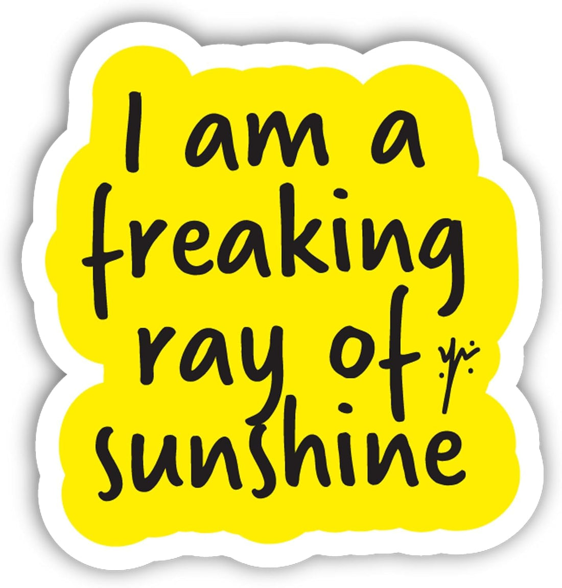 YM Sketch Laptop Sticker - Sunshine| 6x6 cm area size, 1Pcs| easy peeling and Stick Gift For college,office,artists,students,your car,notebook,laptop,fridge,desk,skateboard