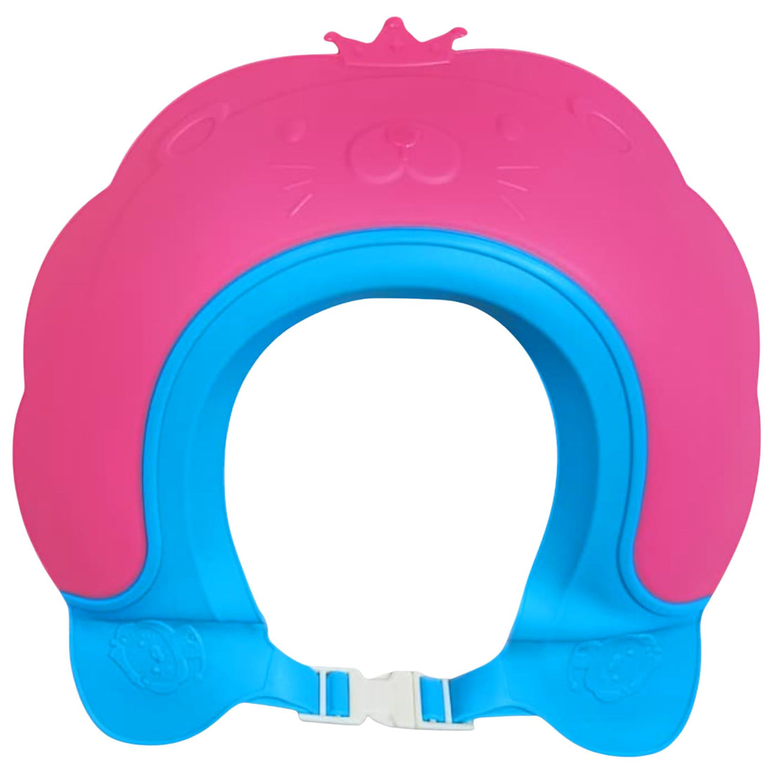 Baby Shoora Shower Cap Shape Crown For Girls-Fushcia&Turquoise