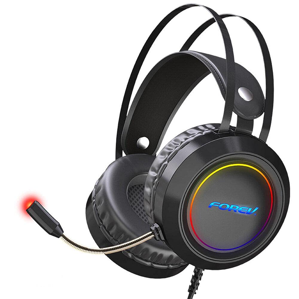 FOREV FV-G95 Gaming Headset with Mic for Xbox One, PS4,Nintendo Switch, PC - Stereo Sound, Noise Reduction Game Earphone - Easy Volume Control - Laptops, Computer - without LED Light