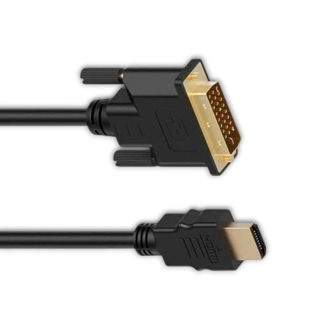HDMI to DVI Video Cable Adapter Gold Plated Resolution 1080P / 1200p for Monitor - Graphics Card