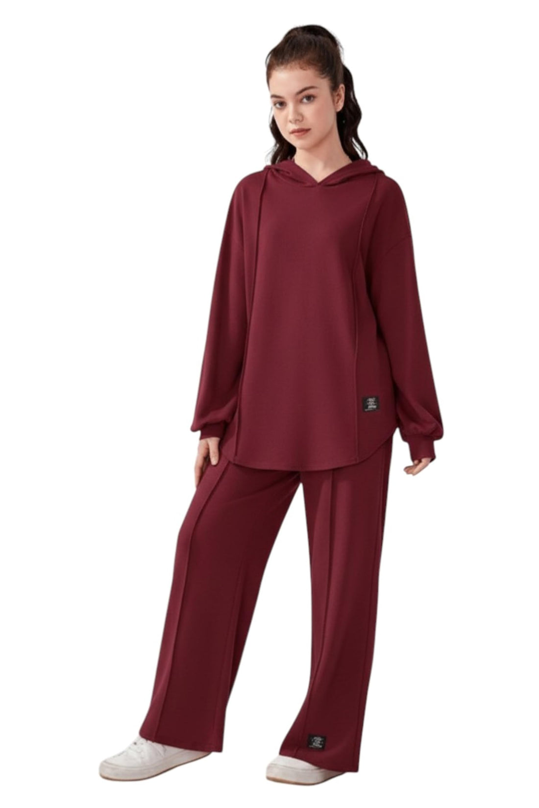 Romba Women's Athletic Set – Soft and Comfortable Cotton Material Wrinkle & Pilling Resistant – Romba Girls & Women Hooded Sports Trung