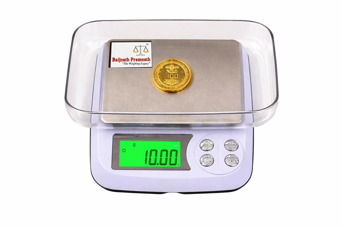 Baijnath Premnath DM-3 500g x 0.01g (10mg) Digital Jewellery Weighing Scale, Gold & Silver Ornaments and Laboratories Weight Measuring Machine Weighing Scale
