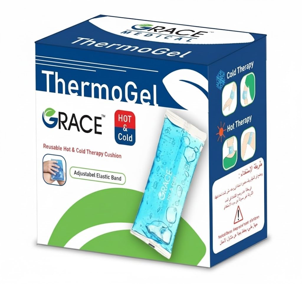 Grace Hot and Cold Gel Pack Reusable Therapy Pack for Pain Relief, Injuries, Swelling and Muscle Relaxation