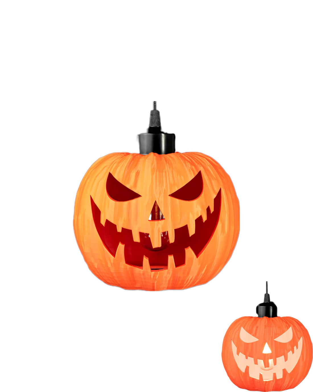 Shabasy Halloween Pumpkin Pendant Lamp – Scary Jack-O’-Lantern Light Decoration for Indoor & Outdoor Parties, Hanging Pumpkin Lamp with LED Bulb, Spooky Halloween Decor for Home, Garden & Events