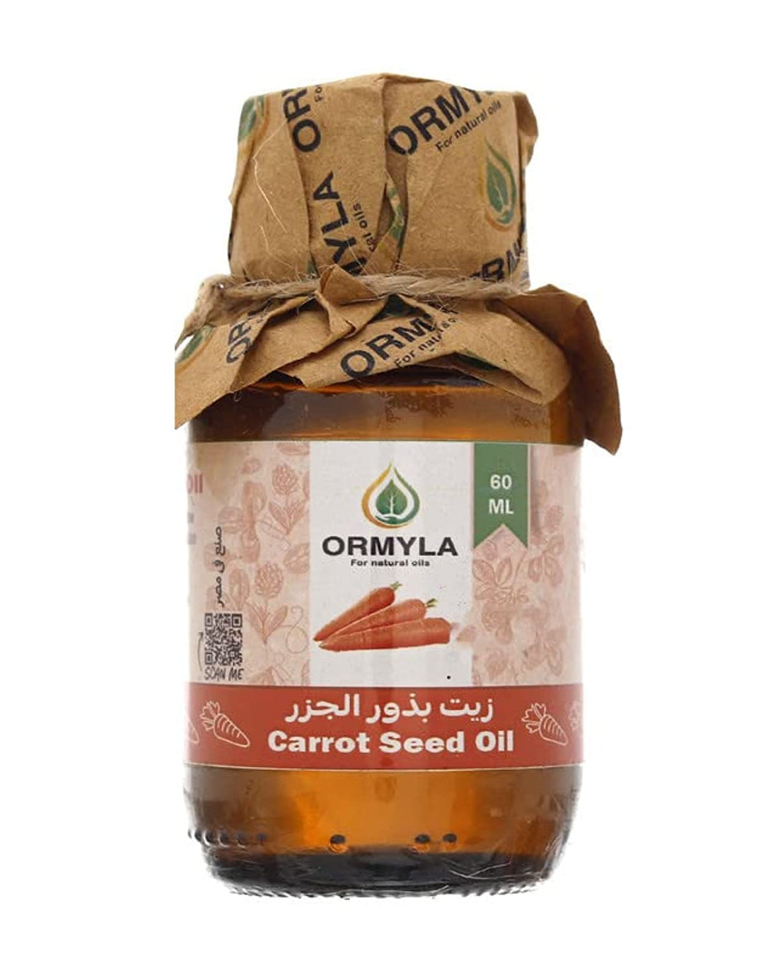 Ormyla Carrot Seed Oil Virgin Raw for Hair, Skin and Body, 60 ml