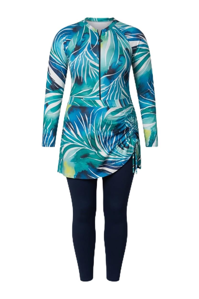 Women's Burkini Swimsuit - Free Movement and Quick Dry Material for Swimming Without Restriction WK.30