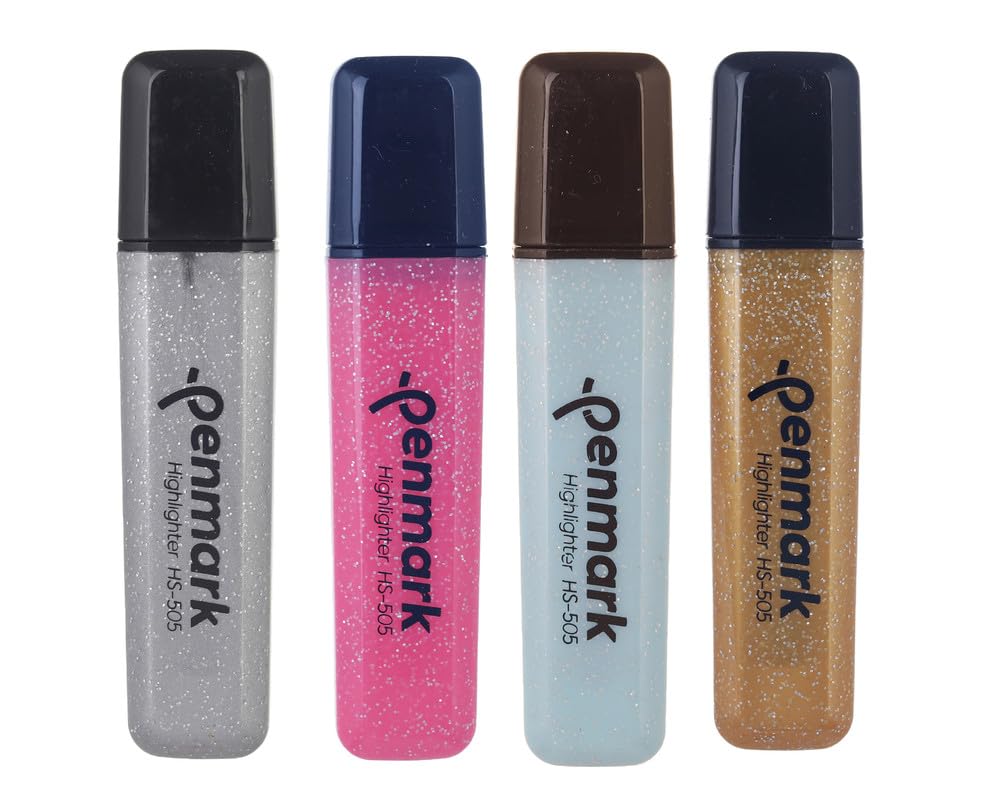 Glitter Highlighter Set Of 4 Pcs. - Multi Color HS-505-4S