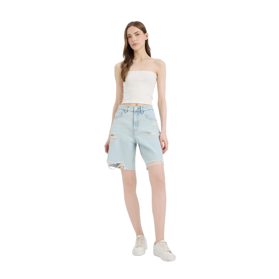 DeFacto Woman Special Collection Denim Bermuda Short Bermuda E0707AX