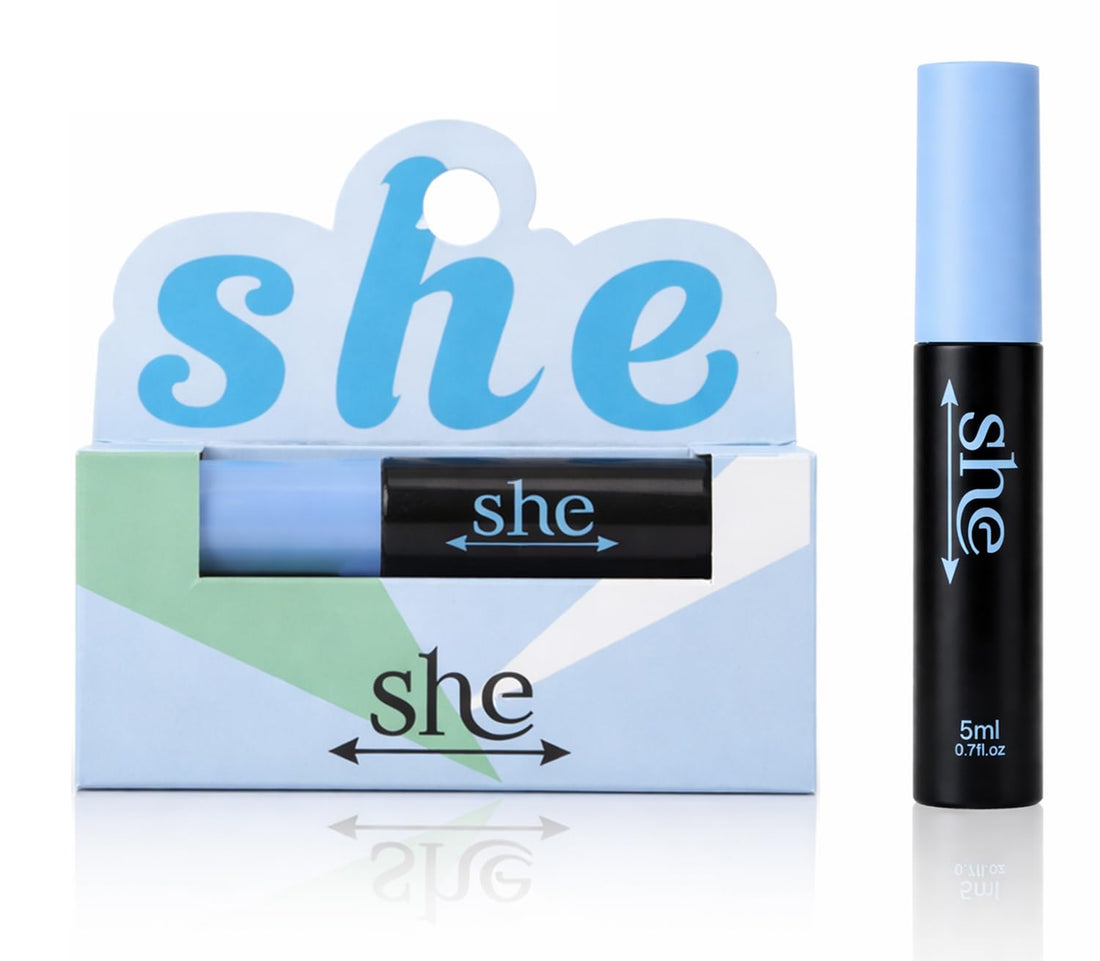 She - Eyelash Adhesive, Eyelash Glue With Precision Brush Design, Long Lasting Lash Glue & Easy To Apply, Quick Dry Formula & Easy Smooth Application, 5 ML (Black)