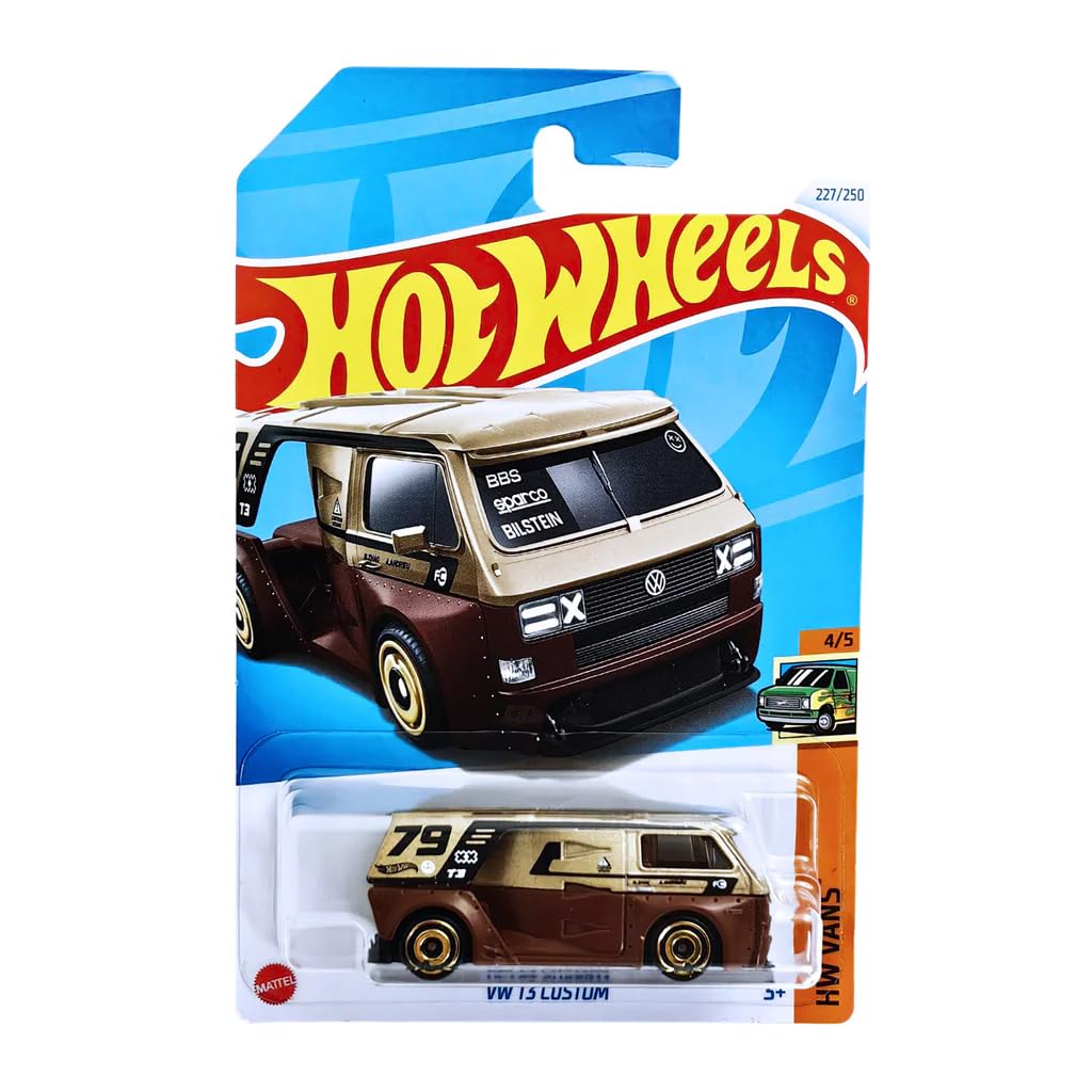 Hot Wheels - VW T3 Custom - HW Vans 4/5 - HRY57 - Short Card - Volkswagen - BBS - Bilstein - Sparco - Mattel 2024 227/250-1:64