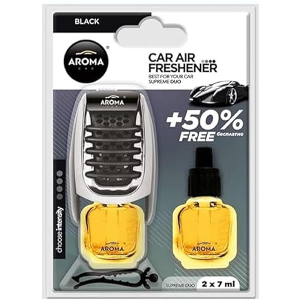 Aroma Car Air Freshner Black Ice 2X7 ml