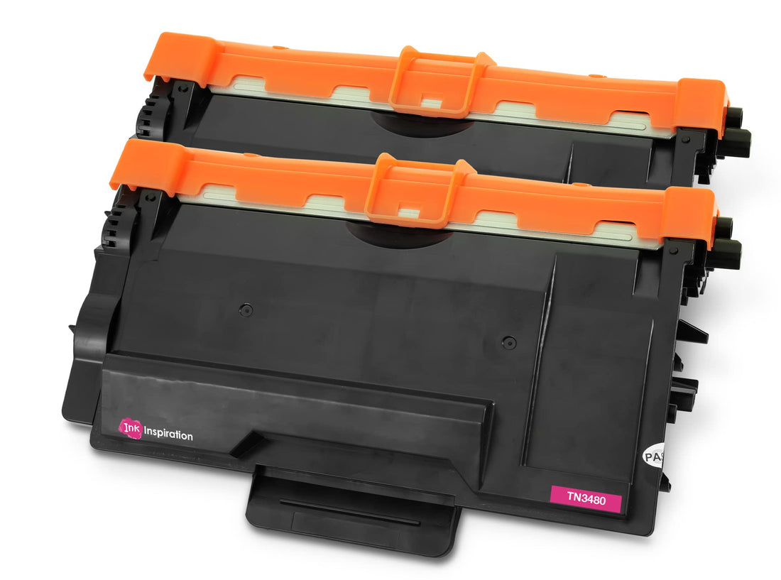 Ink Inspiration TN-3480 Compatible with HL-L5100DN Black Toner Cartridge Replacement for TN3480 TN-3430 for Brother HL-L6300DW HL-l6400DW HL-L5200DW HL-L5000D MFC-L5750DW DCP-L5500DN | 2-Pack