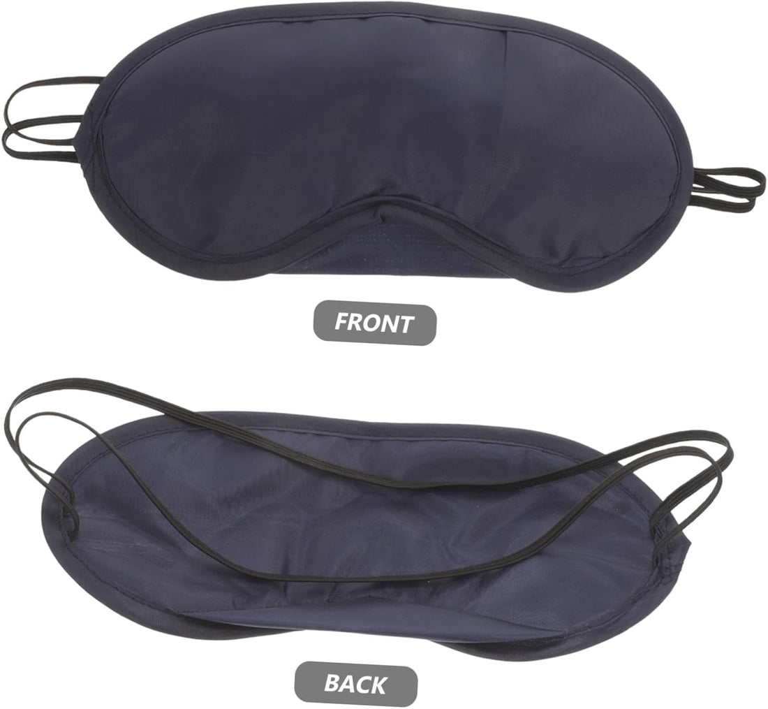 MySouq-Store Classic Black Sleep Mask – Lightweight Eye Mask for Sleeping, Naps, and Travel (18cm x 8cm) 1Pcs