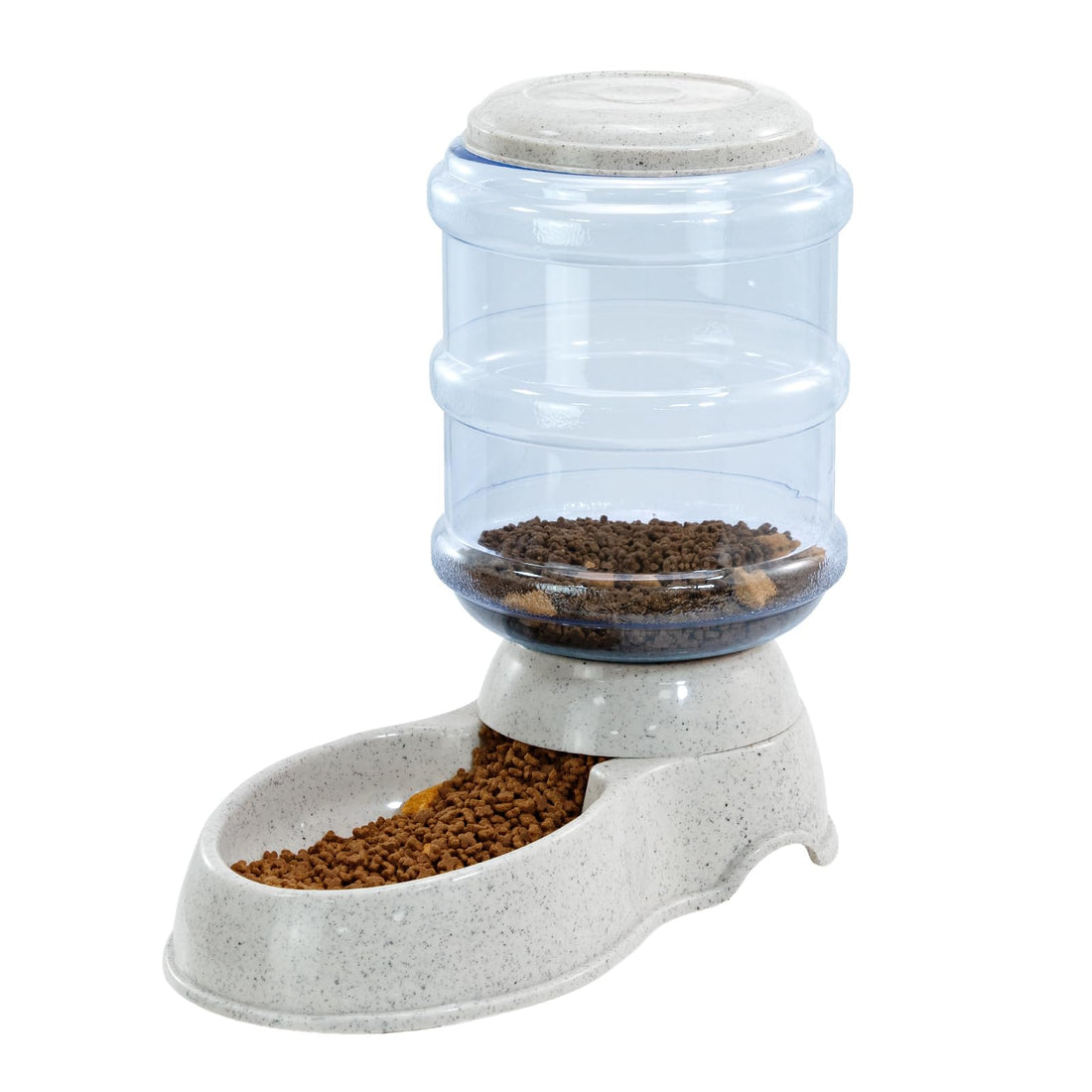Skylos 3.5L Automatic Pet Feeder, Gravity Dry Food Dispenser with Secure Lid and Non-Slip Base for Cats and Dogs