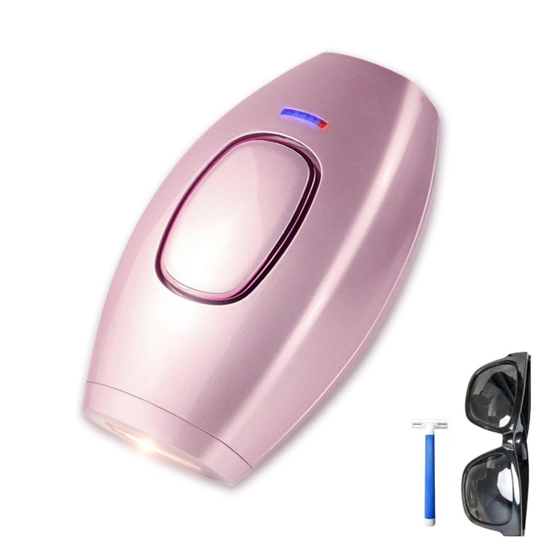 PureGlow Hair Removal, IPL Hair Removal Device, Permanent Hair Removal Device with 5 Energy Levels, Painless Hair Removal for Women and Men, Hair Remover for Facial, Legs, Arms, Body (Pink)