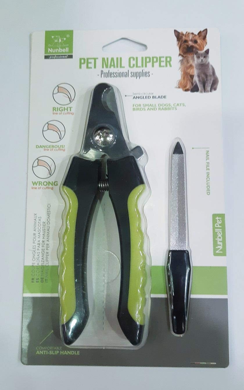 Nunbell Pet Nail Clipper & Care Stick Small - Green