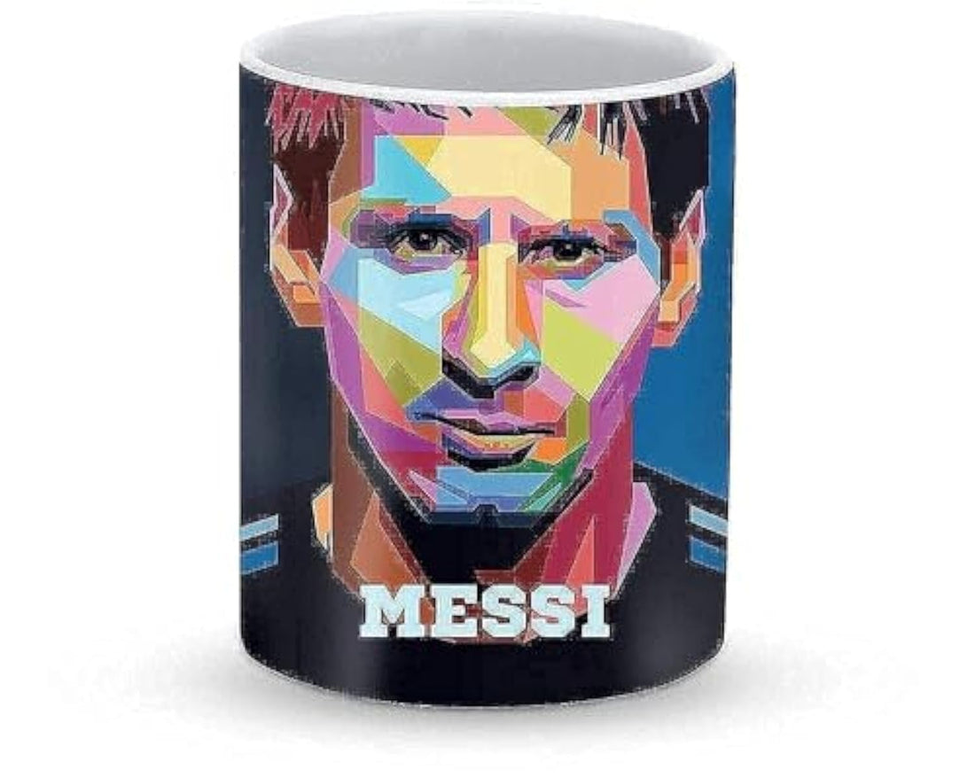Stylizedd Mug 11oz Ceramic Mug Poly Messi
