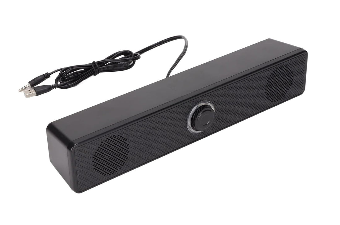 Dual Channel Computer Speaker – USB & Bluetooth, 3W RMS, Sandbar Design for Laptop, TV & Smartphone
