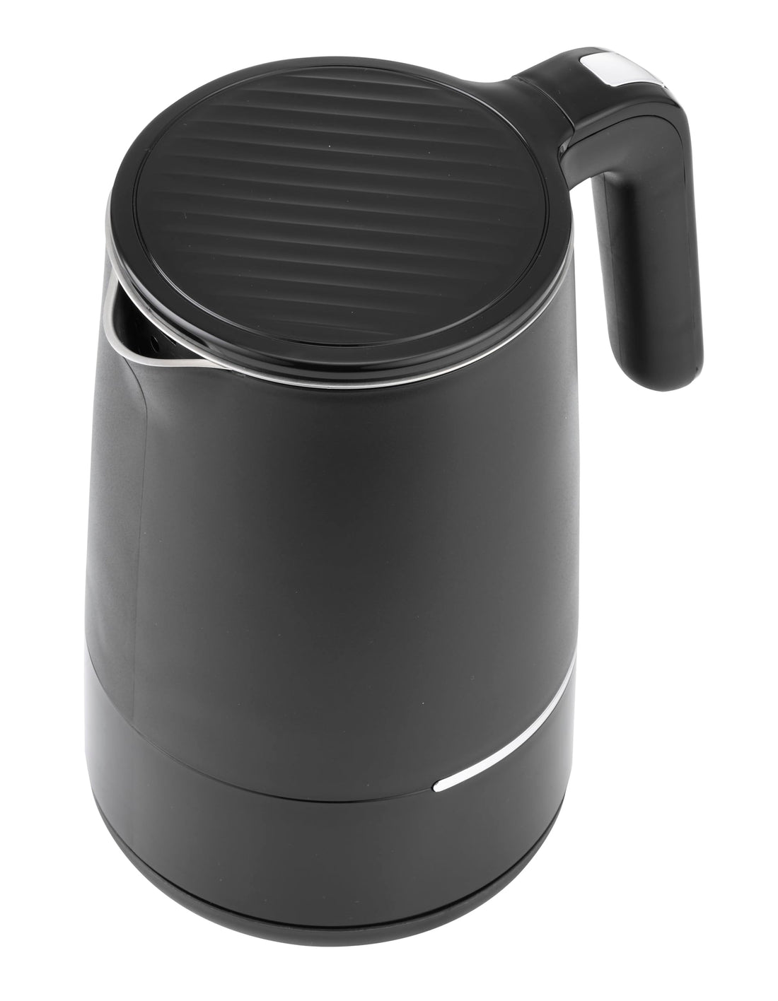 One Life Double Wall Electric Kettle, 1.7L, 2200W, Stainless Steel Interior (Black)