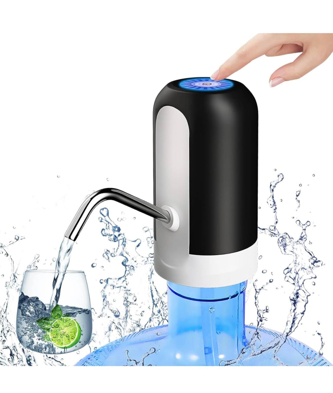 Dispenser Water Bottle Portable Electric Pump USB Charging مضخة مياة محمولة قابلة للشحن USB لقارورة المياة