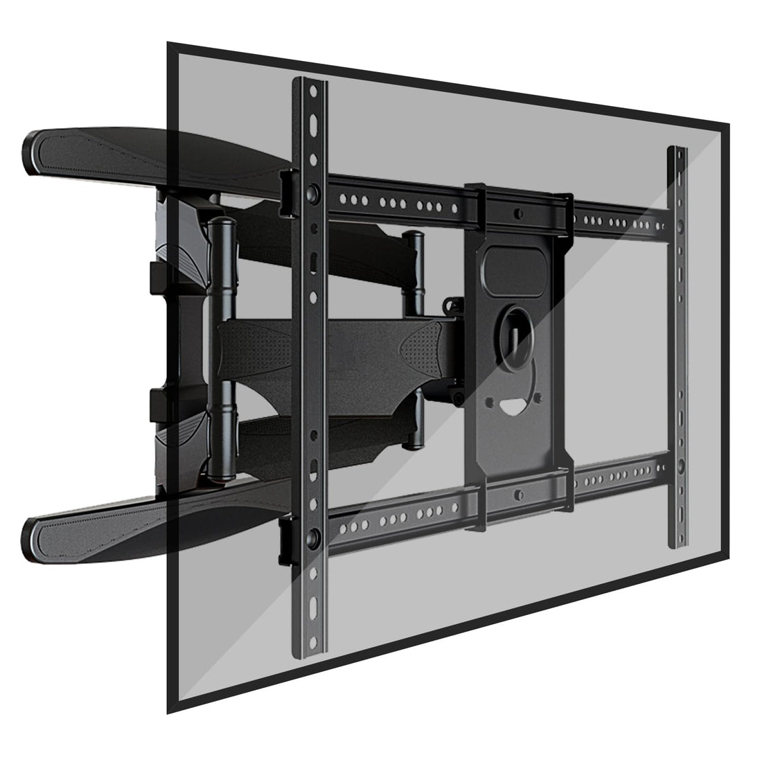 TV Wall Bracket for 55-85 inch Screens, Rotary/Tilt TV Base with Articulated Double Arms, TV Wall Mount for LED Screen/4K TV, Max Vesa 600x400 mm, Supports up to 68.2 kg