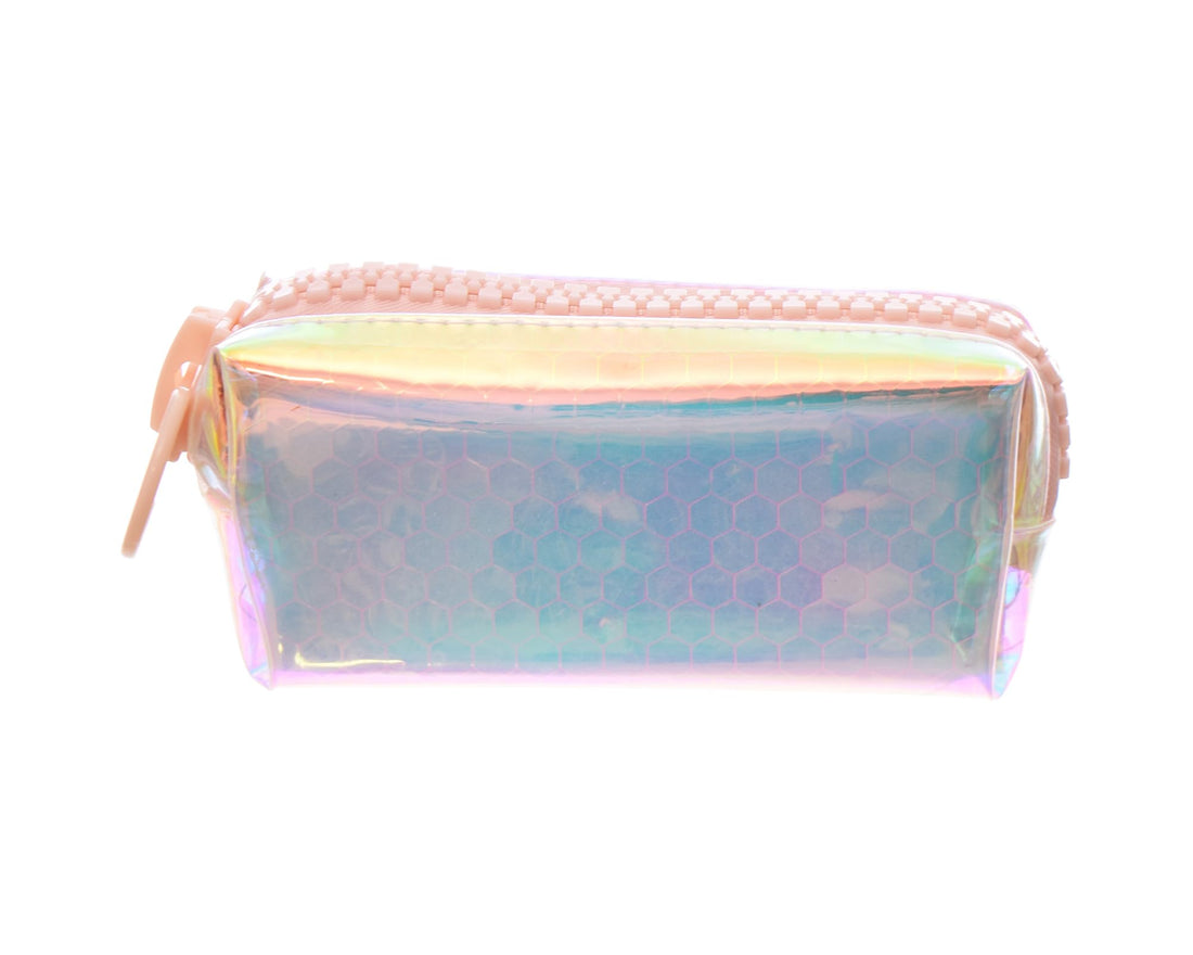 NO:M-277 Plastic Pencil Case, Wide Zipper With Compact And Lightweight Design Makes It Perfect For On-The-Go Use, Whether At School, Work, Or Traveling - Multi Colour