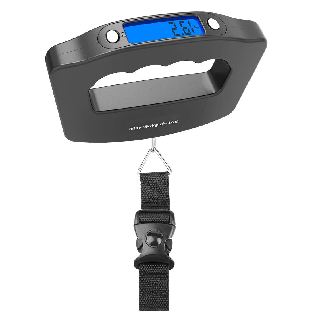 Digital Luggage Scale with Hook,110lb/50kg Fishing Scale Postal Balance Hanging Scale Suitcase Weight Scale Electronic Weighing Scale for Travel,Suitcase Scale Travel and Fishing Accessories