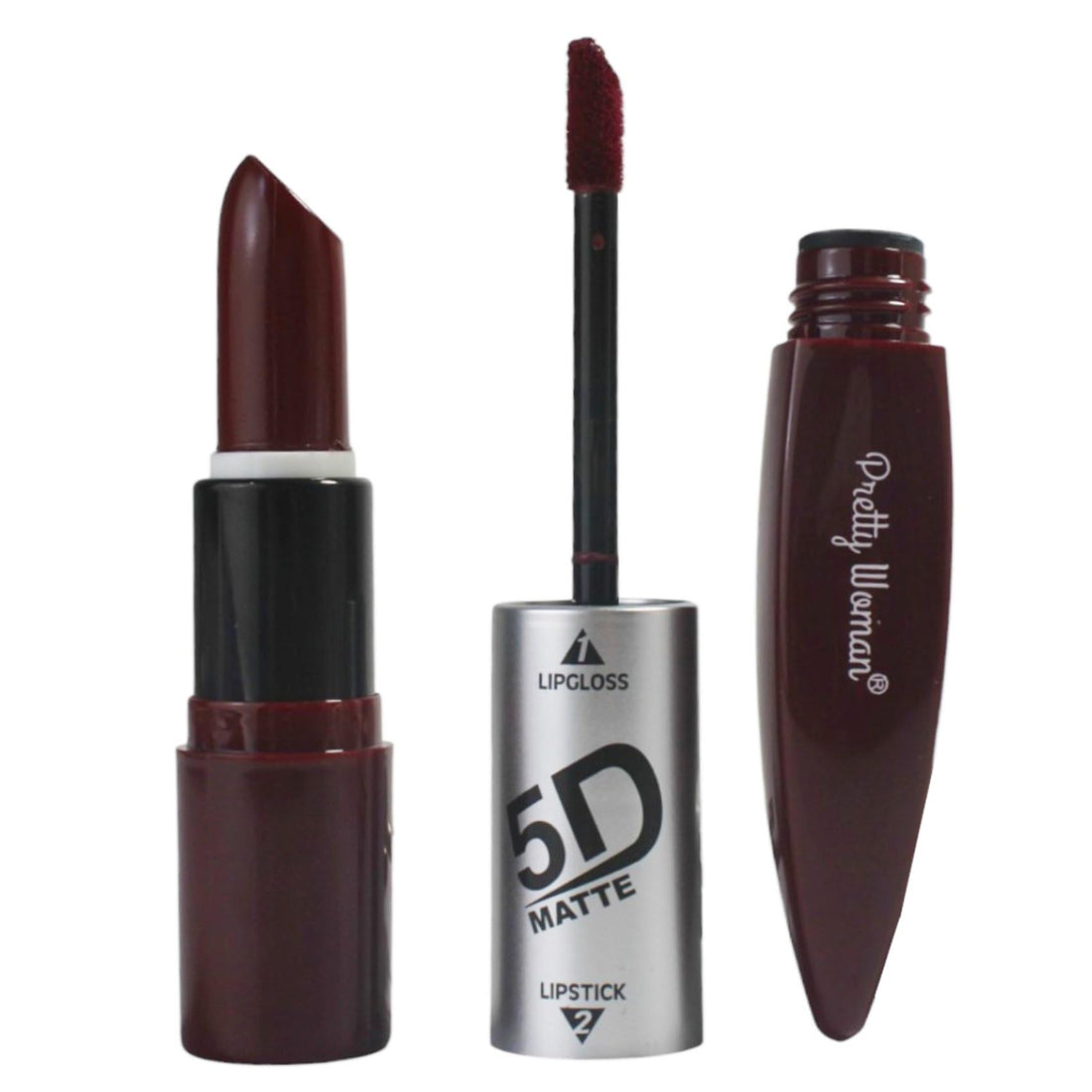 Pretty Woman 5D Lip Gloss Matte&5D Matte Lip Stick Shade Number 141