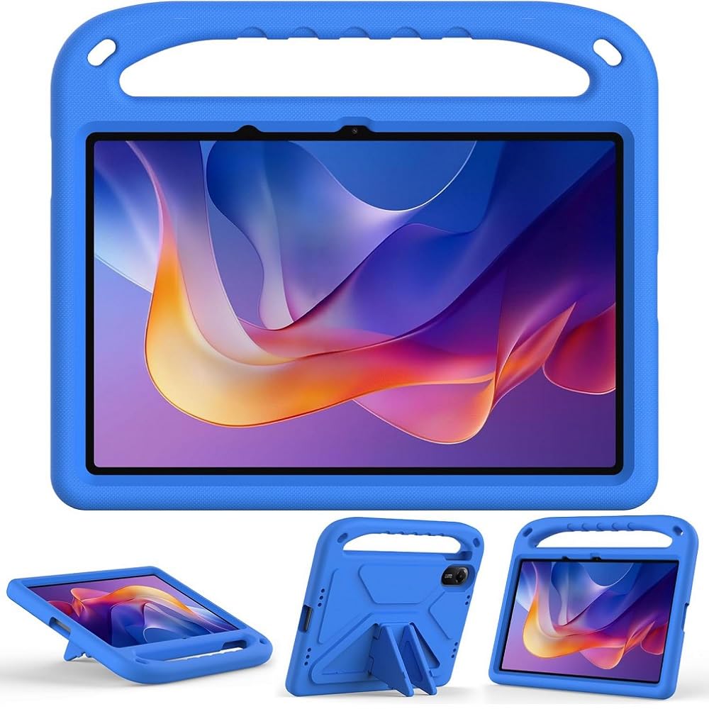Case for Xiaomi Redmi Pad 2 11'' Kids - Friendly EVA Shockproof Cover with Stand Portable Handle (blue)