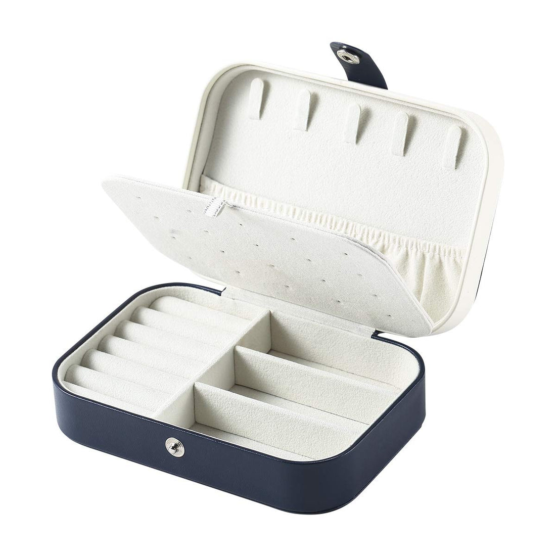 CASEGRACE Jewelry Box For Women Travel Jewelry Organizer Double Layer for Necklace Earring Rings Jewelry Holder Case