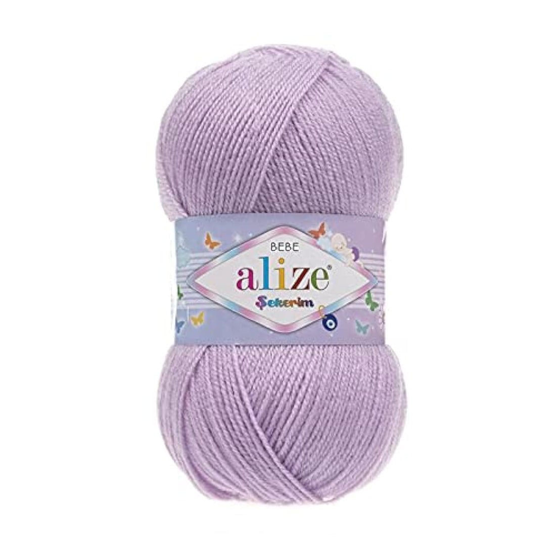 Alize SEKERIM BEBE Lilac 27 - Crochet and Knitting Yarn