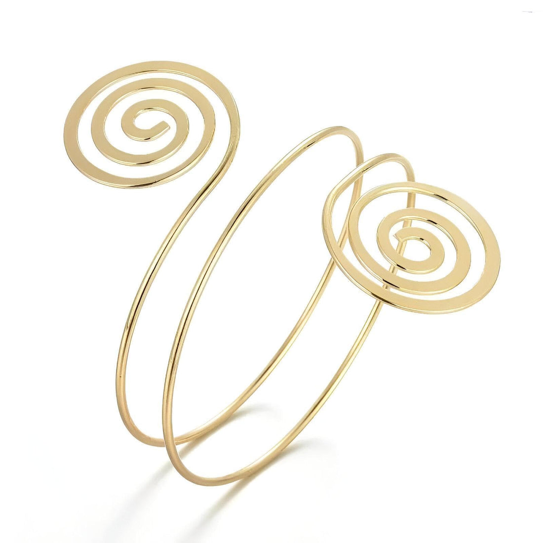 Fashion Arm Jewelry - Egyptian Style Spiral Brace, 28 cm, Comfortable for the Upper Arm, Elegant Women’s Accessory