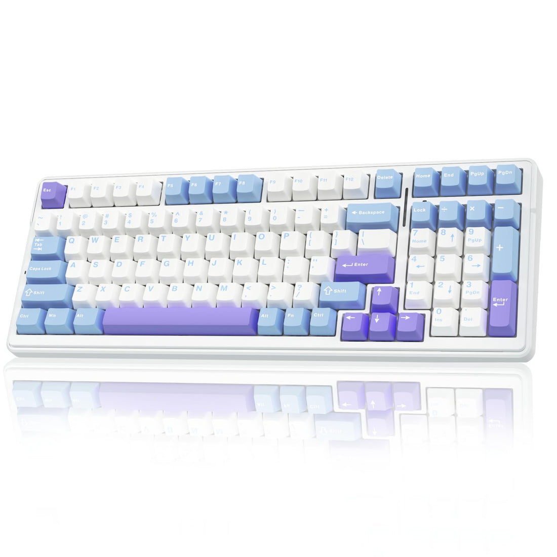AULA F99 Wireless Mechanical Keyboard, Bluetooth 5.0/2.4GHz/USB-C Hot Swappable Custom Keyboard, Pre-lubed Lineares, Gasket Structure, RGB Backlit Gaming Keyboard for PC/Tablet//PS4/PS5