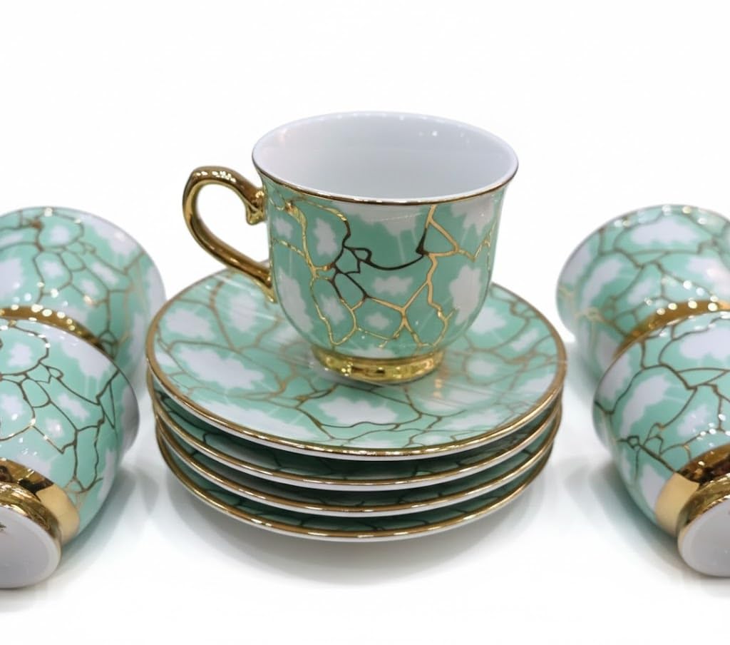Chic Coffee Set of 6 Cups - Modern Design for the Perfect Coffee Taste Every Moment C