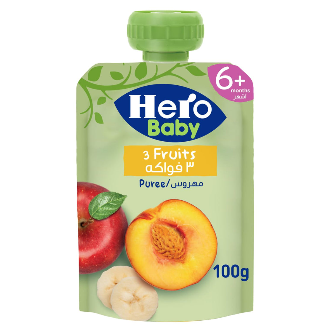 Hero baby Pouch 3 Fruits 100 gm