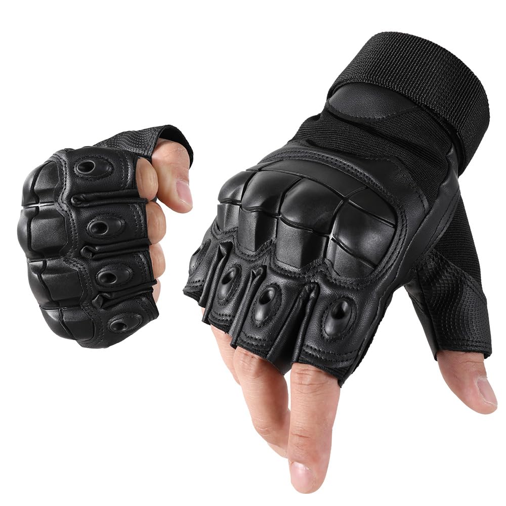 AXBXCX Half Finger Tactical Gloves Fingerless Gloves for Men